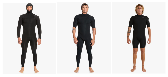 wetsuit temperature guide